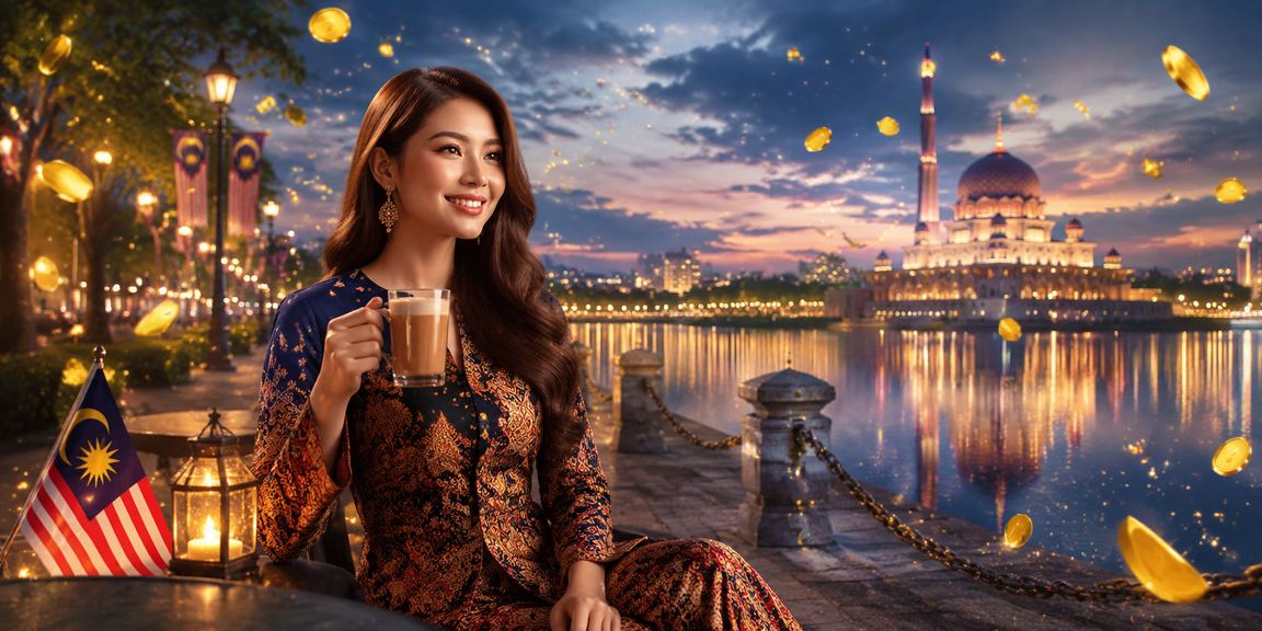 Pengguna wanita berbatik di Putrajaya membuat deposit melalui platform mudah alih 160
